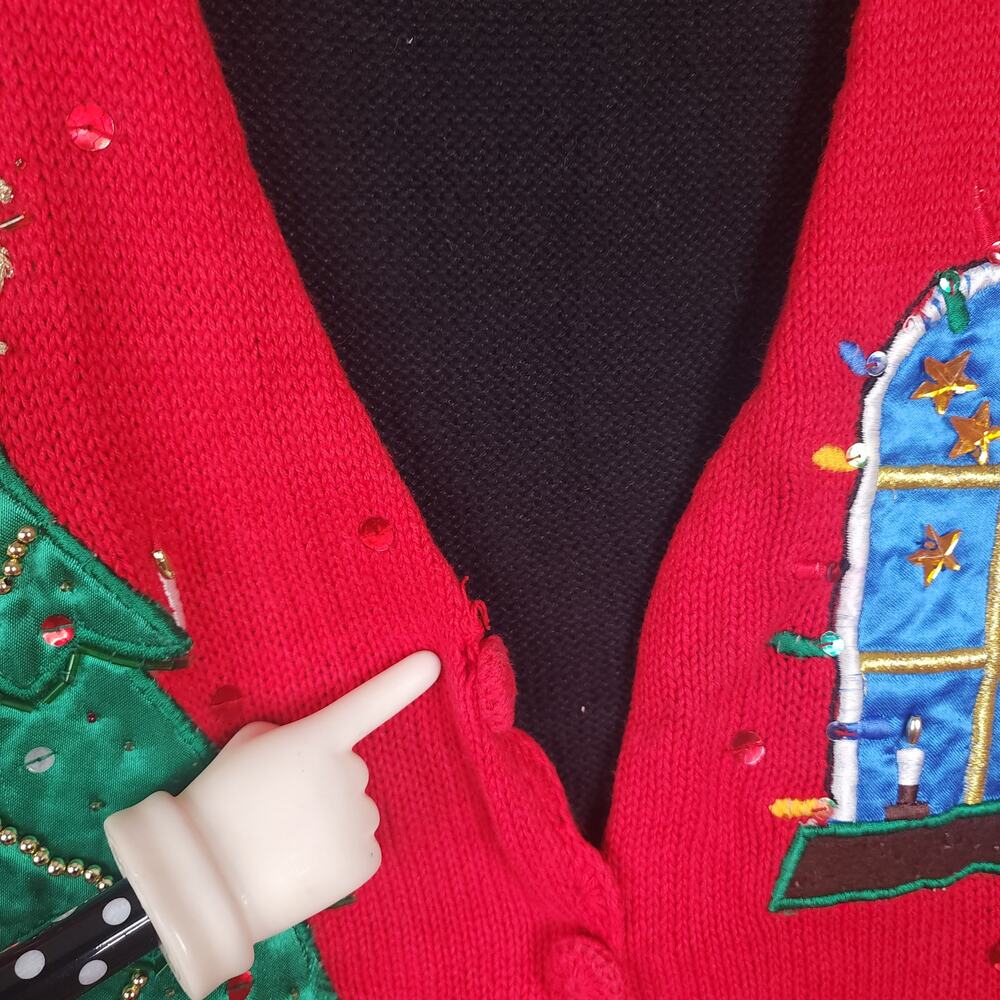 Vintage Nutcracker Ugly Christmas Sweater Vest Si… - image 6